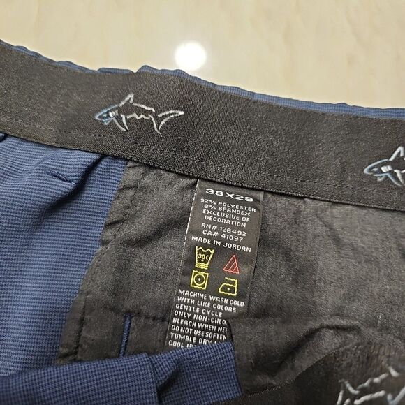 Greg Norman Golf Pants Men’s 38x29 Navy Blue Performance Stretch Straight Leg - Picture 4 of 8